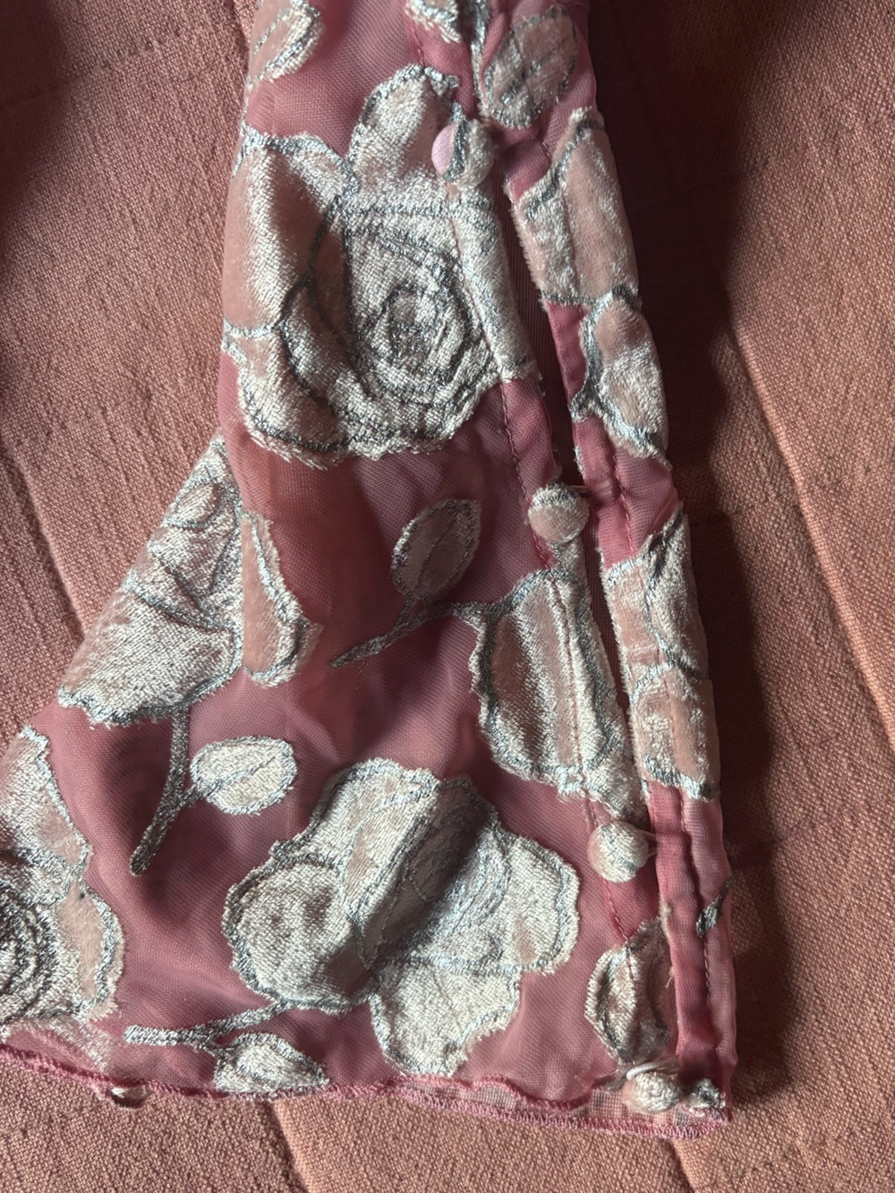 For Love & Lemons Pink Rose Blouse- Size Small- Fairy Floral Feminine Top - Picture 6 of 11